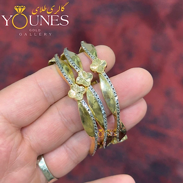 النگو طلا ونکلیف تراش دار